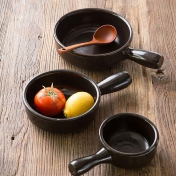 모던 디자인 모던 도자기 찌개 뚝배기 내열 뚝배기 돌솥 1인 전기 가열용 밥솥 식탁용 손잡이