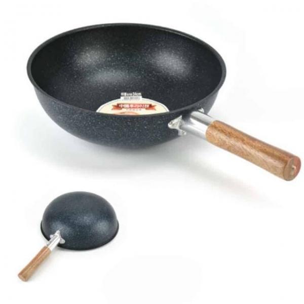 궁중팬 중식팬 튀김솥 마블코팅 28cm