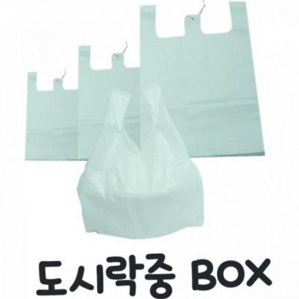 봉투 튼튼한 카페 식품 손잡이 일회용 고리형 업소용 쇼핑 비닐 도시락 도시락 배달 포장 봉투