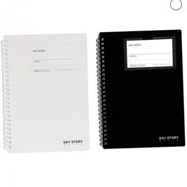 a5 사무용 노트 스프링 80매 노트 a5pp 포켓 학용품 유선 포켓