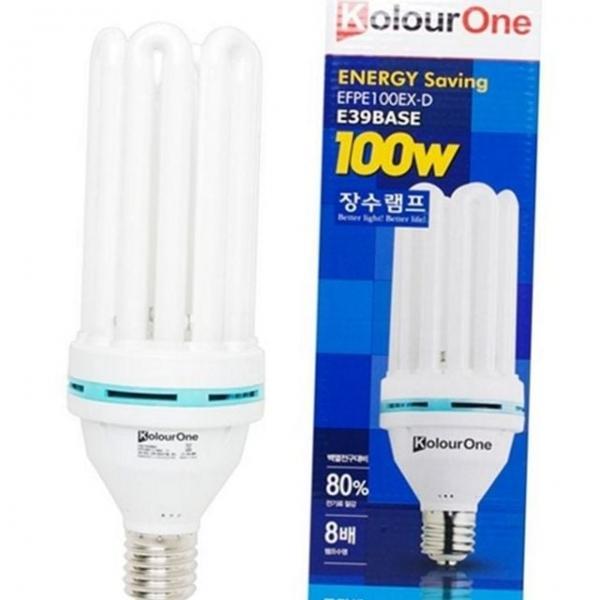 백열 절전 색 장수램프 긴수명 램프 유리 형광등 램프 100w 고효율