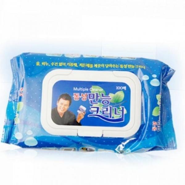세정 찌든때 다목적 물티슈 기름때 100매 제거제 제거 티슈 자동차 사무실 세척 싱크대 다용도 오염