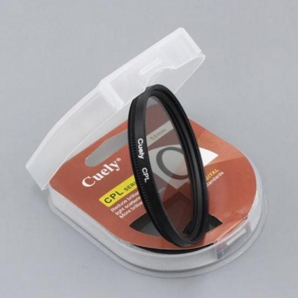 dslr 카메라 필터 58mm 카메라 필터 전문 원형 편광 슬림형 보정 액세서리 케이스 야외 보관 촬영