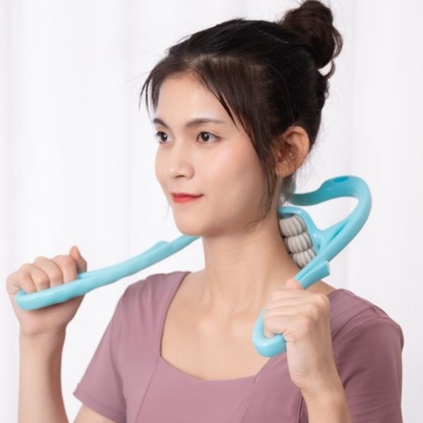 직장인 학생 목 어깨 뭉침 롤링 마사지기 6구