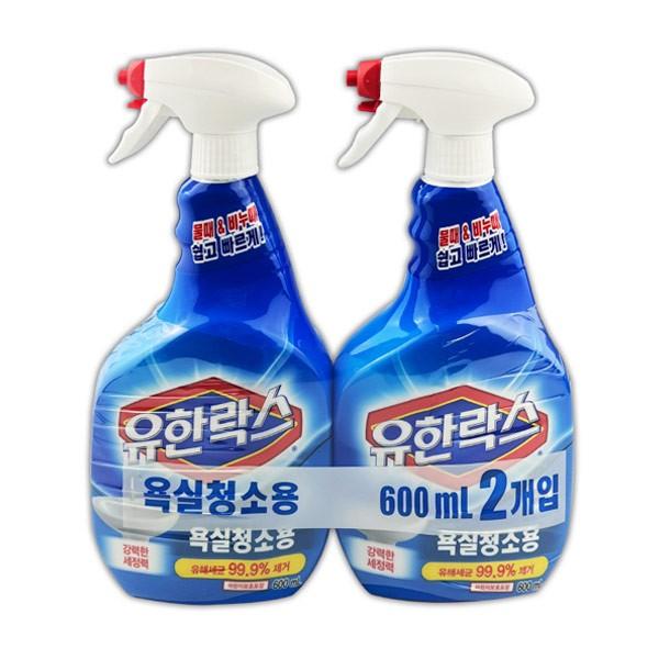 유한락스 욕실청용 600mL 2P -TJ 욕실청소 욕실 화장실청소 청소 유한락스 청소용품
