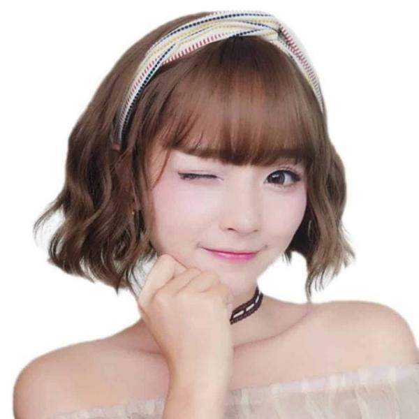 단발 웨이브 통가발 미디움단발 자연스러운가발