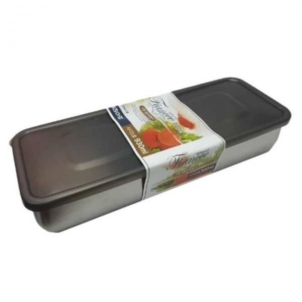사각 스텐냉동용기 930ml 냉동실소분용기 냉동실밀폐용기