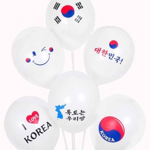 스마트풍선 30.5cm 대한민국 6개 이벤트풍선 홈파티장식