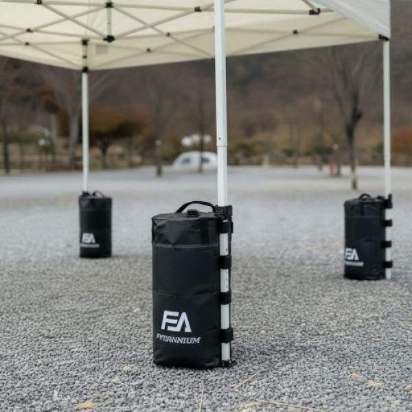 사각 고정물통 25L 홀더 고정 지지 물통 받침대 거치대 모래대체가능 워터팩 천막 파라솔 휴대용 물주머니