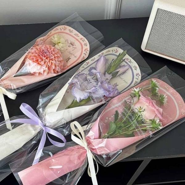 꽃다발 포장지 홀더 10p 비닐포장지 포장용비닐