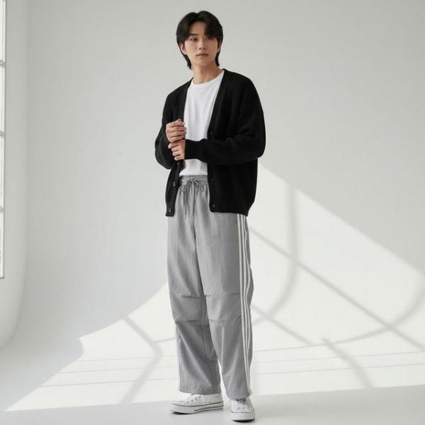 발로이드 바스락 스트링 라인 와이드바지 SD-260306
