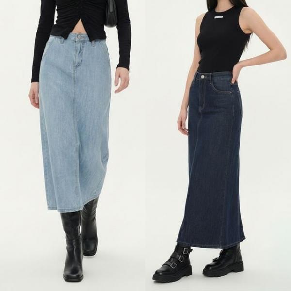 JEB-1006700 롱데님 스커트 A라인