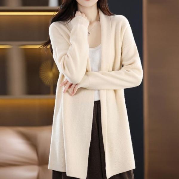 OSM-1006042 숄 베이직 노버튼 가디건