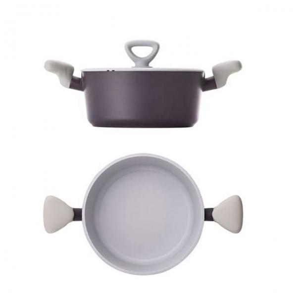 키친플라워 인덕션 냄비 라면 찌개 가정 양수 IH 냄비 20cm