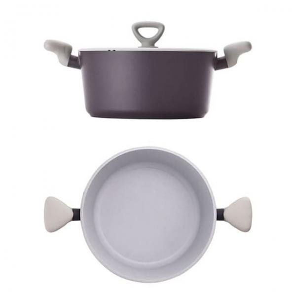 키친플라워 인덕션 냄비 라면 찌개 가정 양수 IH 냄비 24cm