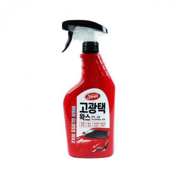 3분세차 고광택왁스 스프레이 650ml 438759