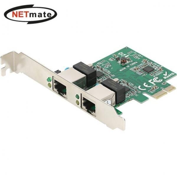 Netmate PCIe 듀얼 기가비트 2포트 랜카드(Realtek)
