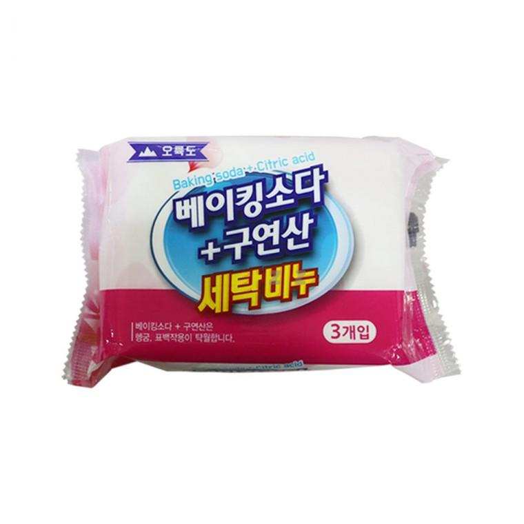 오륙도 베이킹소다+구연산 세탁비누 3개입-T/빨래비누/빨래/세탁/비누