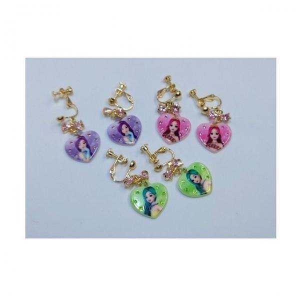 bns 시크릿 쥬쥬 별의여신 하트 큐빅 귀걸이 랜덤 귀찌