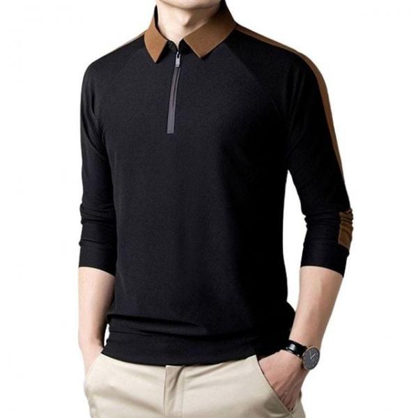 남성 사계절 단체복 하프집업 반집업 긴팔 카라 티셔츠