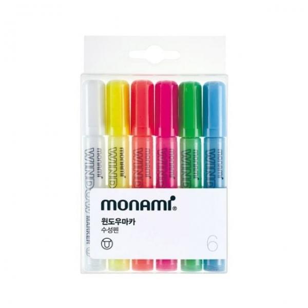 모나미 윈도우마카 6색세트