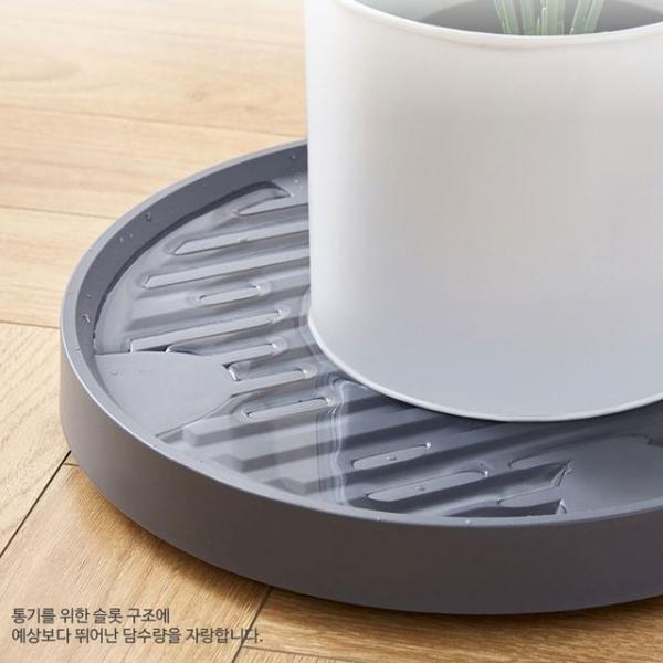 bns 히든 바퀴 내장형 초슬림 화분받침(원형) 4호 28.5cm