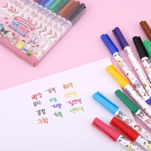 12색 네임펜