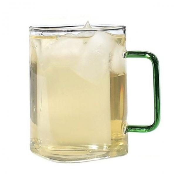 마시피렌체 그린 물컵 유리 찻잔 커피잔 550ML 머그잔