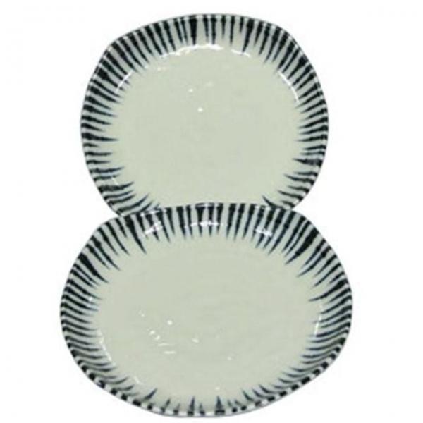 찬기 20.5cm 2p 마키렌 접시 사각 앞접시 쿠프 그릇