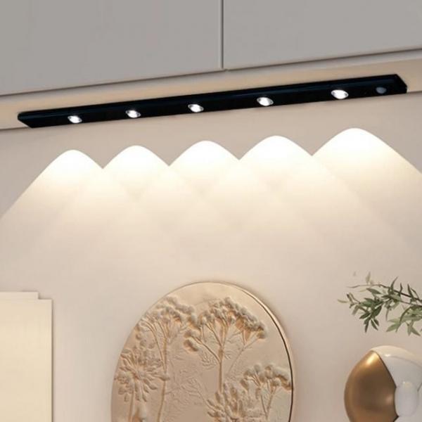 현관등 계단등 USB충전 무선 LED 센서등 블랙 (60cm)