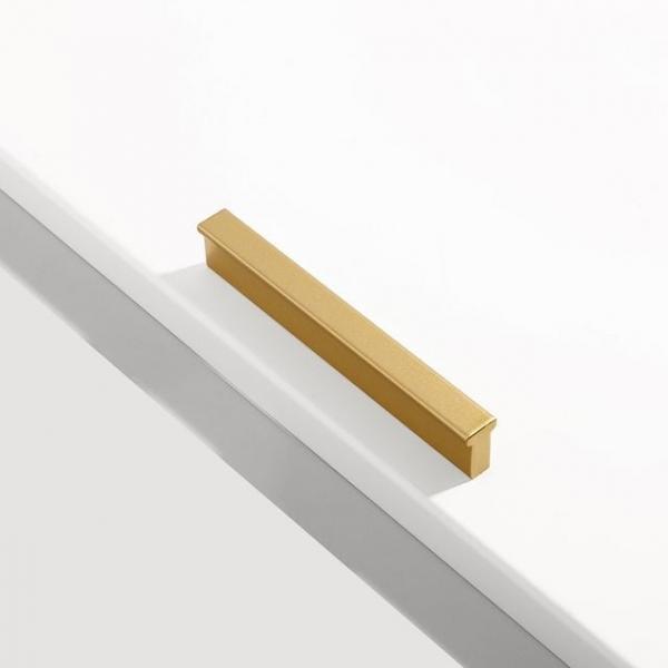 서랍손잡이 싱크대손잡이 골든브릿지 가구손잡이 4p세트 롱스퀘어 (128mm)