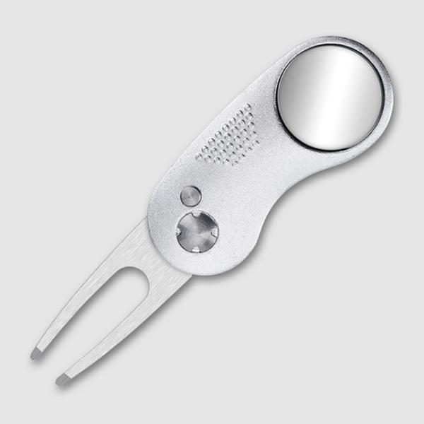 잔디보수기 디봇수리기 볼마커 겸용 접이식 그린보수기 실버