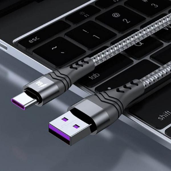 스마트폰케이블 핸드폰케이블 스피드 USB-A to C타입 고속충전케이블 3M 블랙 Tianjin Techno (3M)