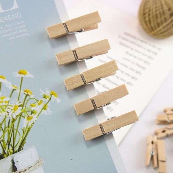 나무집게 이벤트용품가랜드집게 사진 메모걸이 미니 (3.5cm)