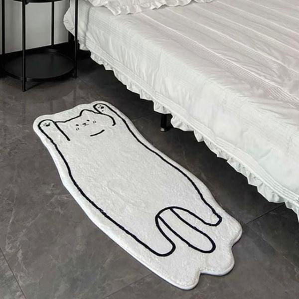 고양이 발매트 욕실 주방 현관 미끄럼방지 러그