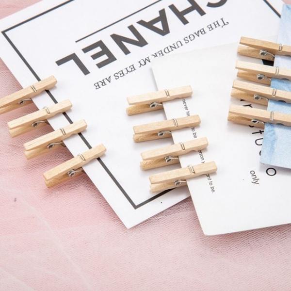 원목집게 우드집게 사진 메모걸이 나무집게 세트 (4.5cm)