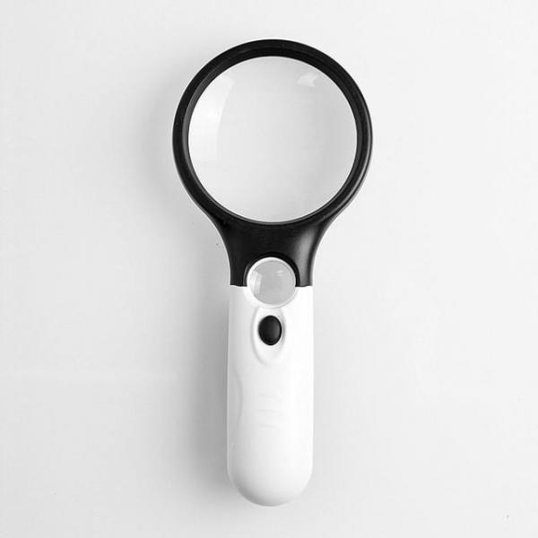 2구돋보기확대경 LED돋보기확대경 라이트 3구 돋보기 (75mm)