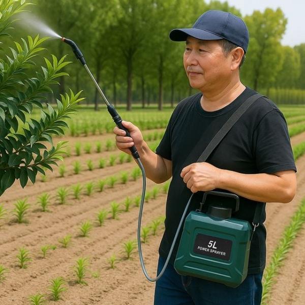 대풍작 전동농약분무기 전동농약살포기 충전식 텃밭 자동 (5L) 그린