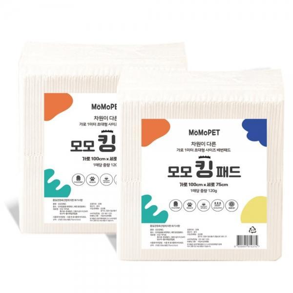 모모 배변패드 킹 배변패드 특대형 (레몬향) 30매 x 4개 (1박스)