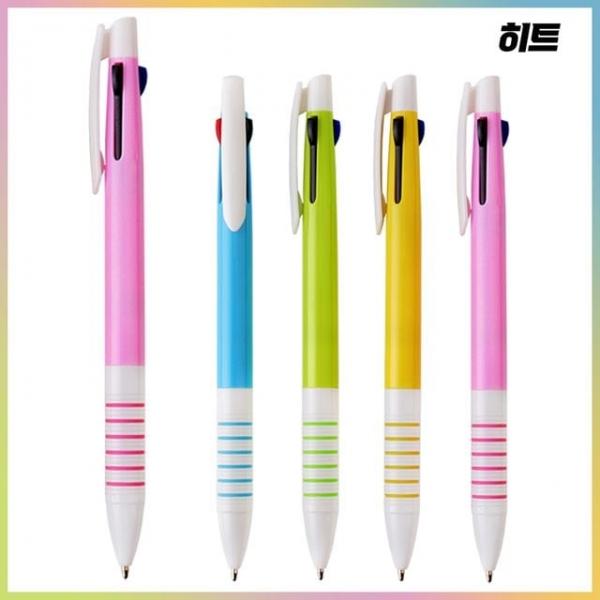 히트3색(6링) 파스텔불투 볼펜 (1.0mm) X 100개