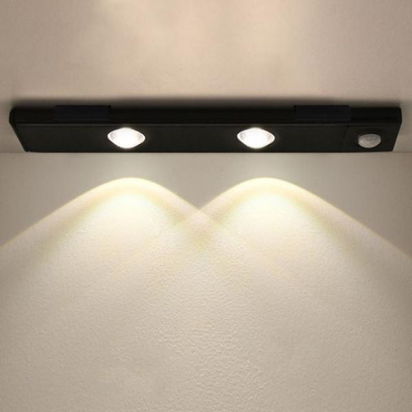현관등 계단등 USB충전 무선 LED 센서등 블랙 (30cm)