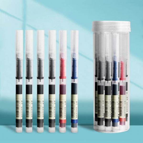 사무용볼펜 볼펜 퀵드라이 잉크 수성펜 세트 (0.5mm) 검정