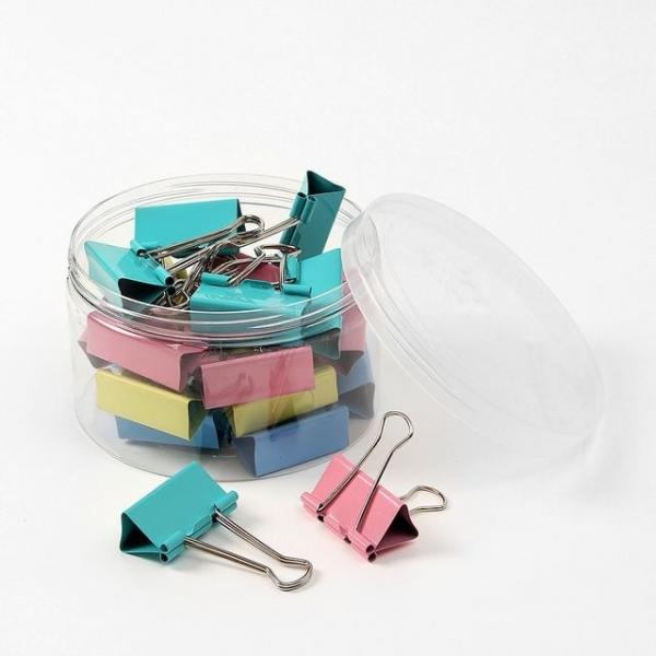 클립 더블클립 문구존 컬러 더블 세트 사무용집게 (4cm)