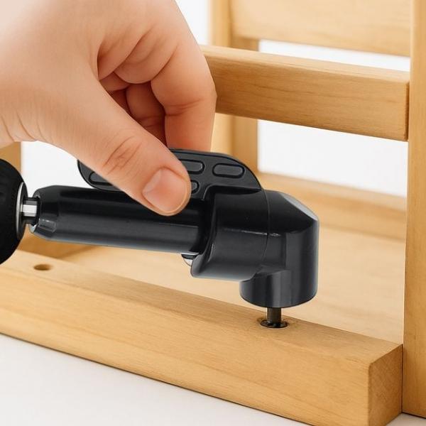 어댑터 코너드릴어댑터 픽스온 직각 (롱-58mm) 블랙