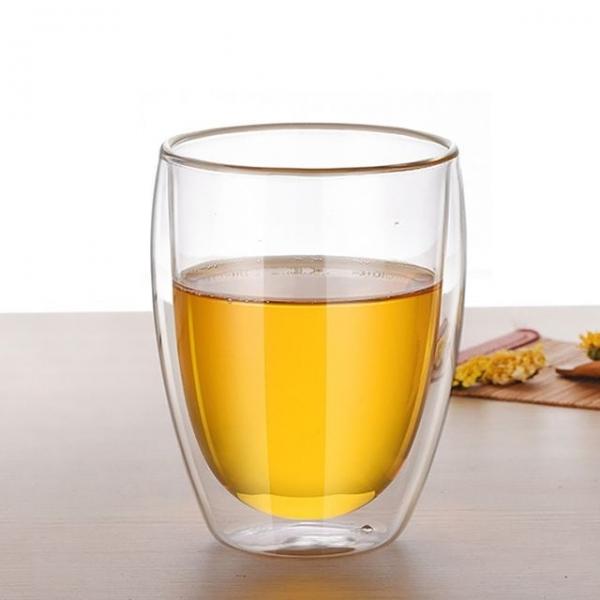 내열유리잔 유리물컵 로하티 멜리아 이중 유리컵 (350ml)