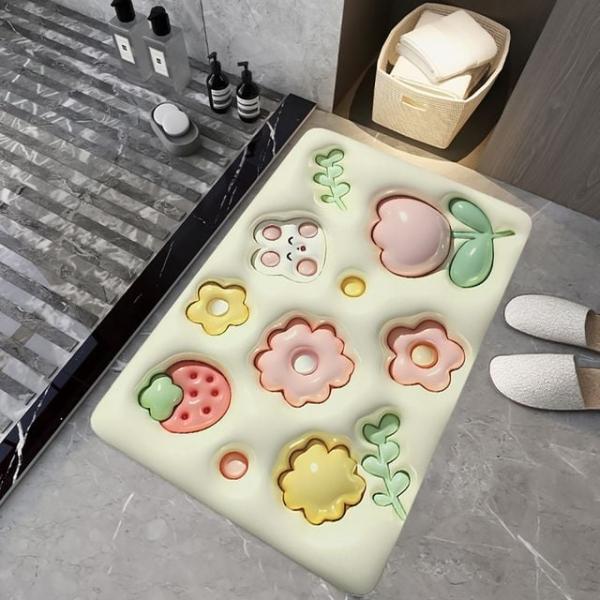 주방매트 욕실매트 보송보송 3D 착시 발매트 가든