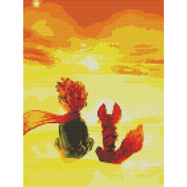 하모니아트 DIY보석십자수 캔버스형 30X40 어린왕자1