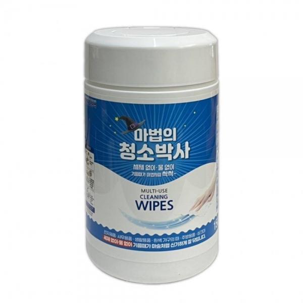마법의청소박사 150매 원통형 다용도 클리너티슈 기름때 찌든때 세정용