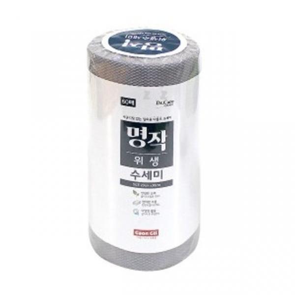 일회용 수세미 설거지 수세미 싱크대 청소 롤 60매
