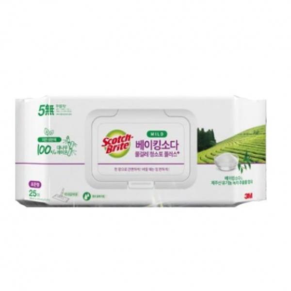 3M 물걸레 청소포 일회용 청소 베이킹소다 티슈 표준
